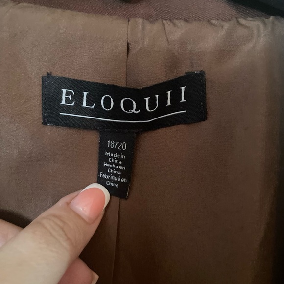 Eloquii Oversized Satin Blazer - Picture 5 of 8